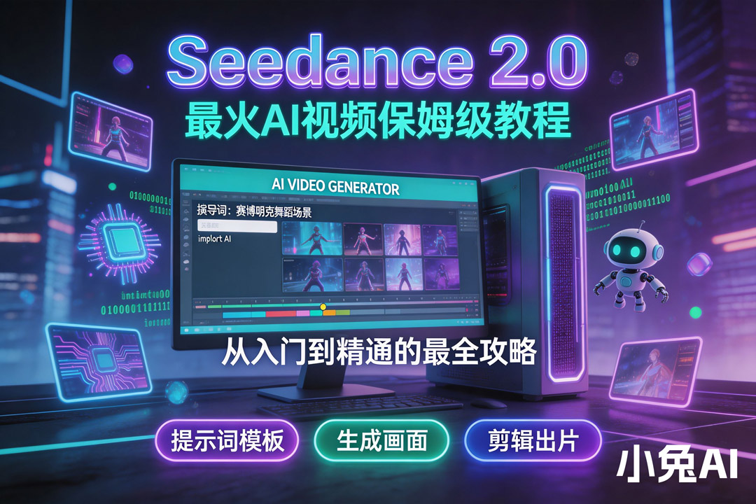 Seedance2.0最火AI视频保姆级教程，从入门到精通的最全攻略